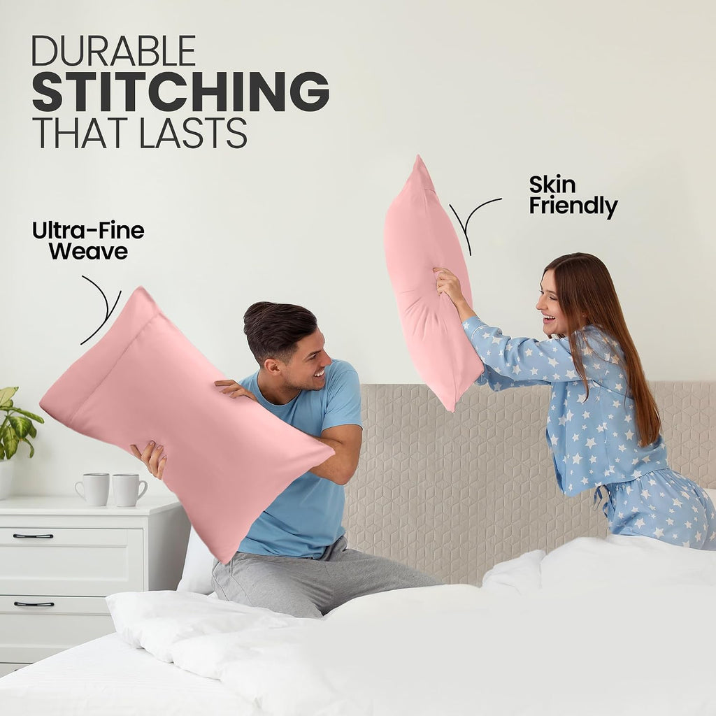 Utopiabedding Utopia Bedding Pillow Cases King Size 2-Pack – Soft Brushed Microfiber – Envelope Closure – Perfect for Hospitals, Hotels, Gu…