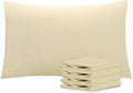 Ntbay Queen Pillowcase Set - 4 Pack Brushed Microfiber 20x30 Pillowcases - Soft, Wrinkle-Free, Fade-Resistant, Stain-Resistant, Light Taupe…