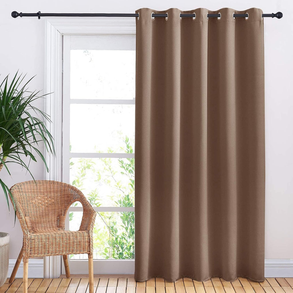 NICETOWN Blackout Blinds for Patio Door, Sliding Door Insulated Blackout Curtains, Extra Wide Curtain with Grommet Top for…