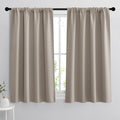 Rybhome RYB HOME Short Curtains 45 inches, Durable Room Darkening Small Window Treatment Energy Smart Privacy Draperies for Basement Bathro…