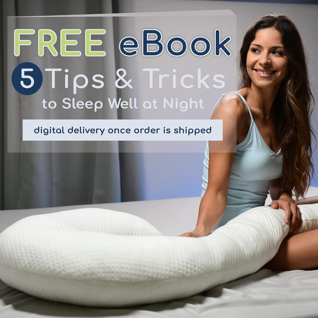 Contour Swan Body Pillow w/Pillowcase Cool XL - As Seen on TV (Pack of 2)