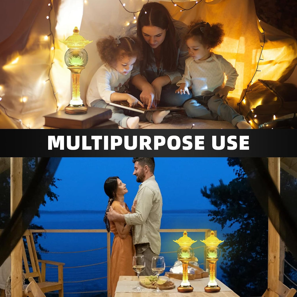 Lotus Lamp for Meditation & Relaxation, LED Color Changing Buddha Light with Touch Control, Adjustable Brightness Mood Light for Yoga…