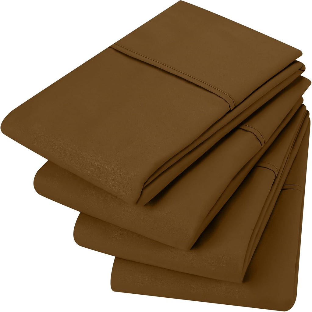 Utopiabedding Utopia Bedding Standard Pillow Cases - 4 Pack - Envelope Closure - Soft Brushed Microfiber Fabric - Shrinkage and Fade Resist…
