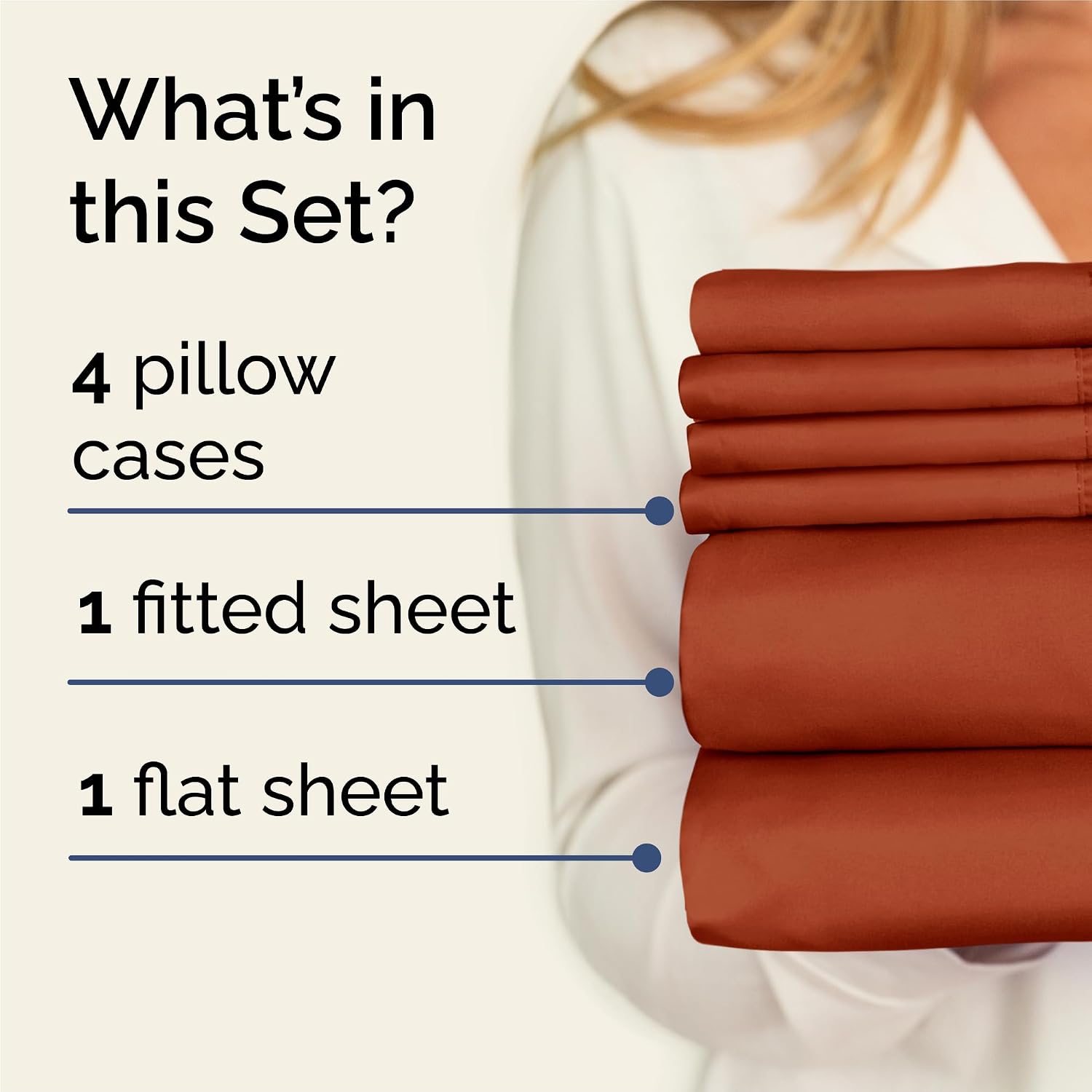 King 6 Piece Sheet Set - Comfy, Breathable & Cooling - Hotel Luxury Bedding for Women, Men, Kids, Teens & Children - 1 Flat & 1 Fitted…