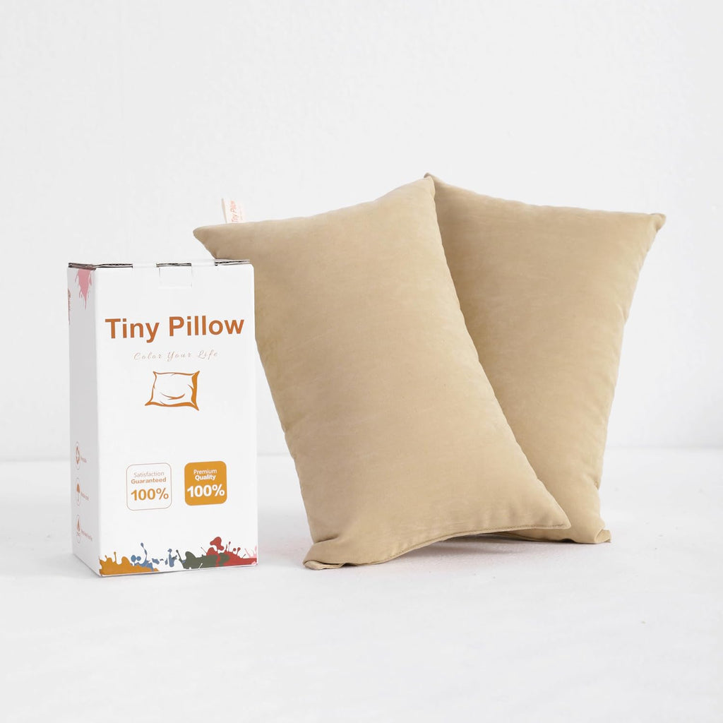 BEDSUM Tiny Pillows, 11x7 Mini Microfiber Small Pillow for Neck and Lumbar Support - Machine Washable Cushion for Office Desk…
