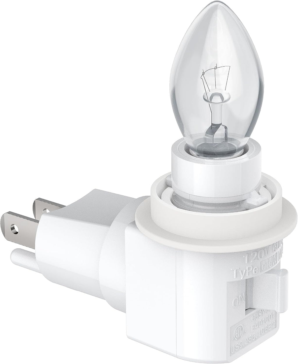 TWDRTDD Plug in Night Light, Adjustable E12 Base Socket Night Light with On/Off Switch for Making Decorative Night Lights (Glass…