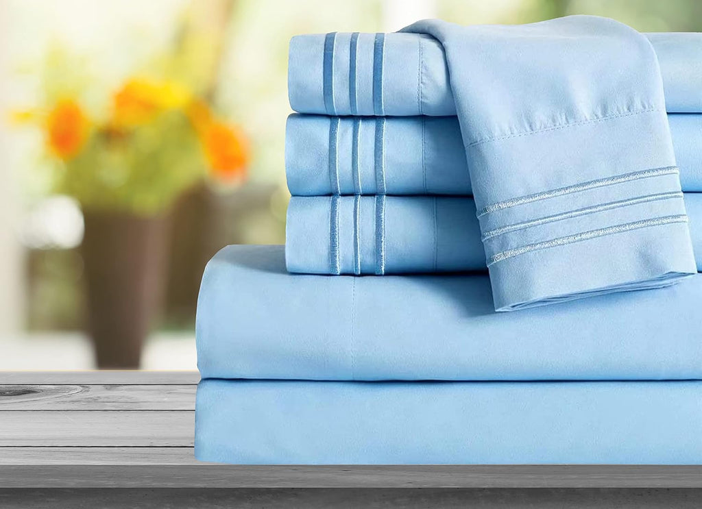 MocassiLuxuryBedding Mocassi Twin Sheet Set - Luxury Hotel 1800 Premier Bedding Sheets & Pillowcases - Ultra Soft Breathable & Cooling Bed…