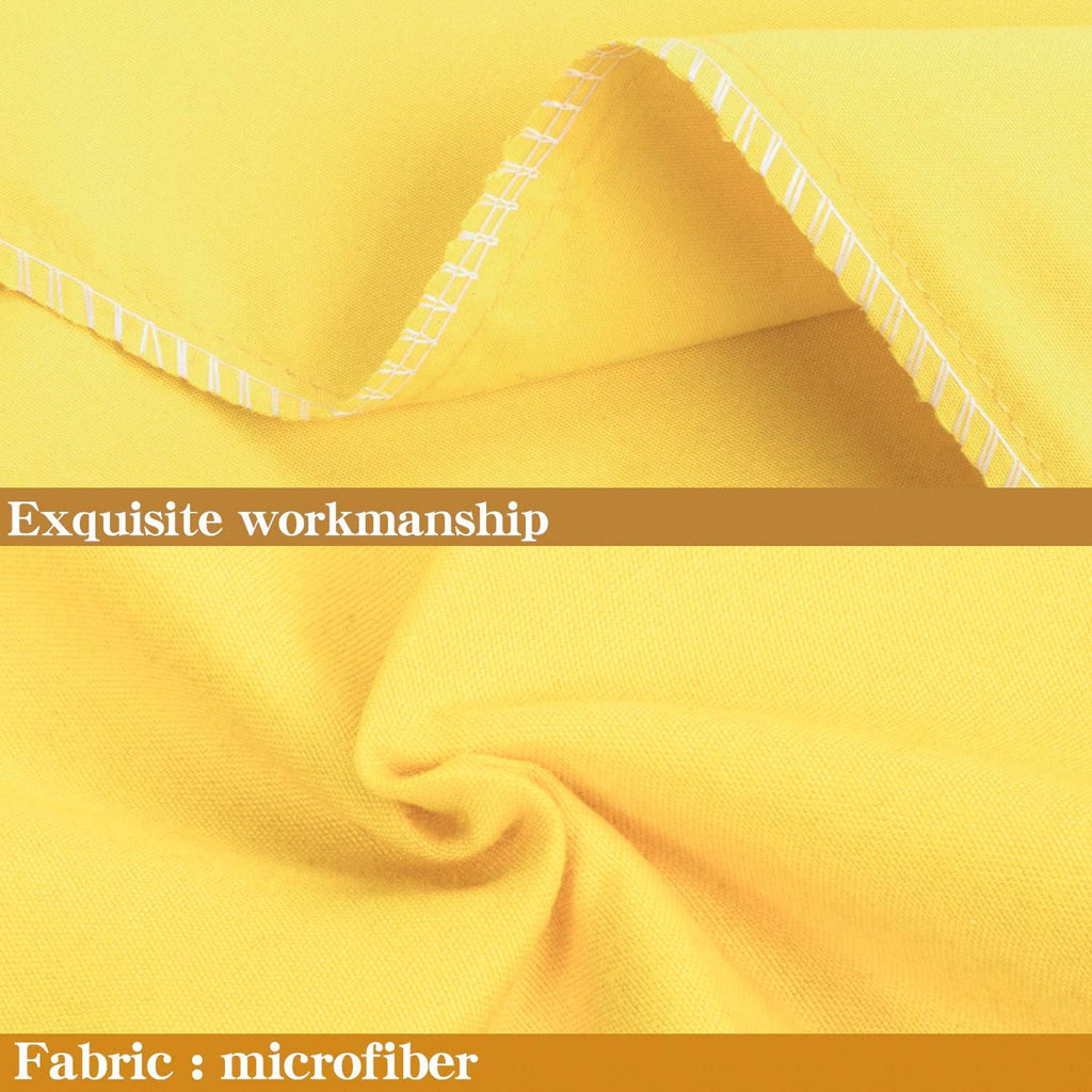 Ntbay Queen Pillowcase Set - 4 Pack Brushed Microfiber 20x30 Pillowcases - Soft, Wrinkle-Free, Fade-Resistant, Stain-Resistant, Yellow Pill…