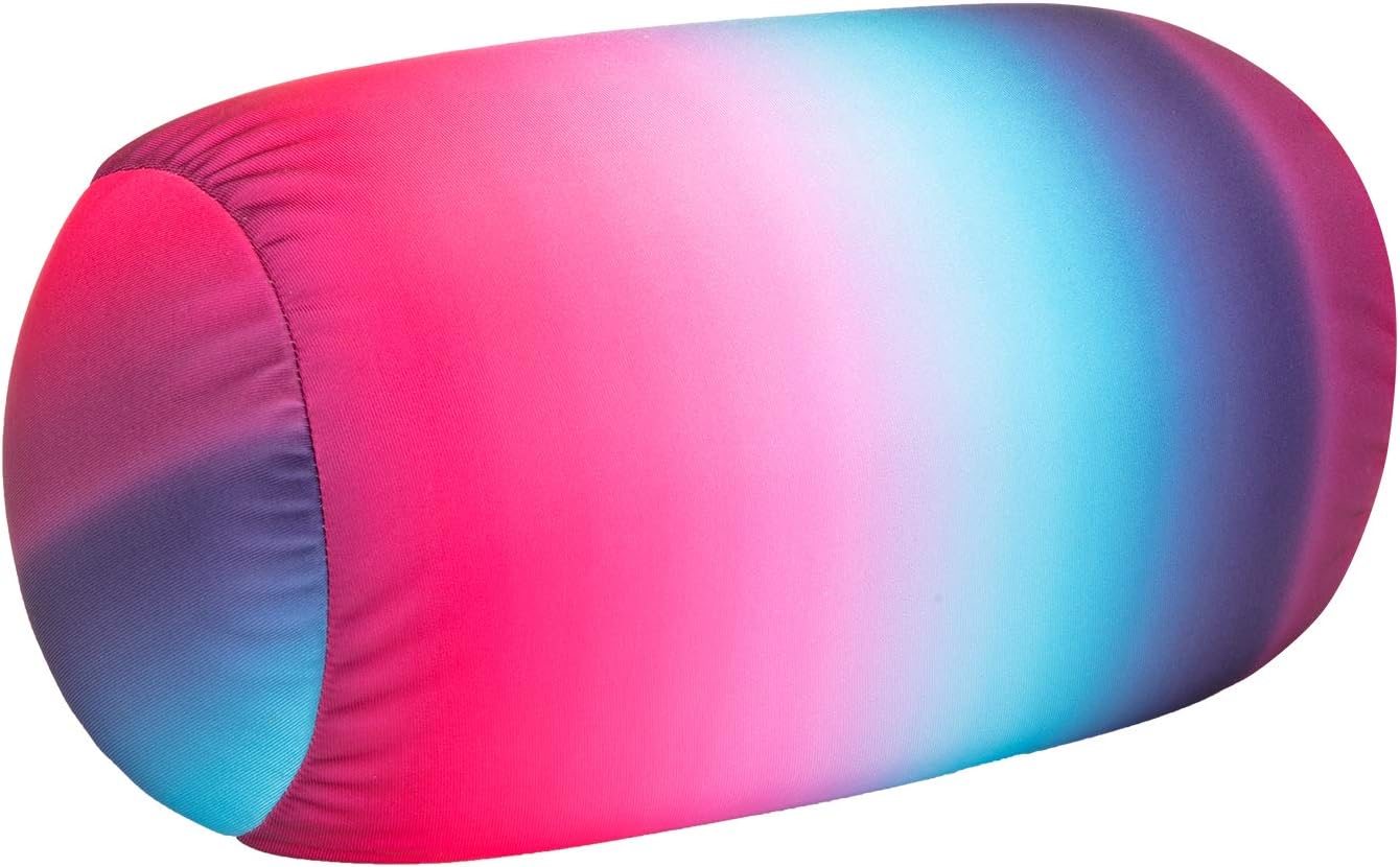 Squishy Microbead Neck Pillow, 7Inch x 12Inch Soft Travel Body Bed Pillow Bean Pillow for Kids Adult Chair Sleeping Car Seat, Fun…
