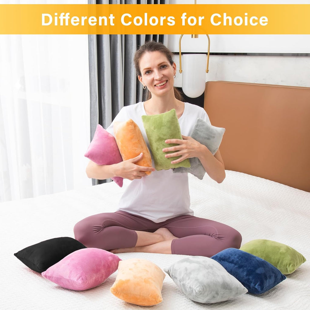 1 MIDDLE ONE 2 Pack Small Pillow, Memory Foam Mini Pillow 11 X 7 Inches for Travel, Sleeping, Nap and Neck, Knee, Lumbar Support, Tiny…