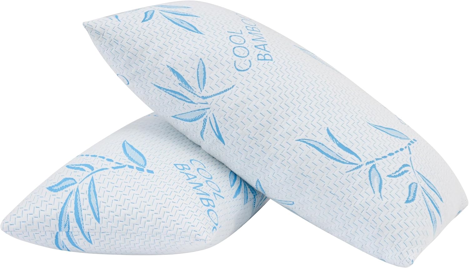 2 Pack King Size Pillows for Sleeping, Cooling Shredded Memory Foam Adjustable Bed Pillow with, Removable/Washable Cover (King 2 Pack)