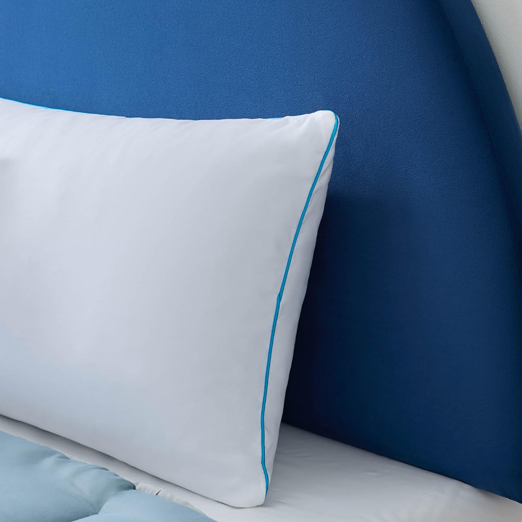 Linenspa Two Pack Shredded Gel Memory Foam Pillow – Cooling Bed Pillow – Side, Stomach, and Back Sleepers – Pack of 8 – Standard