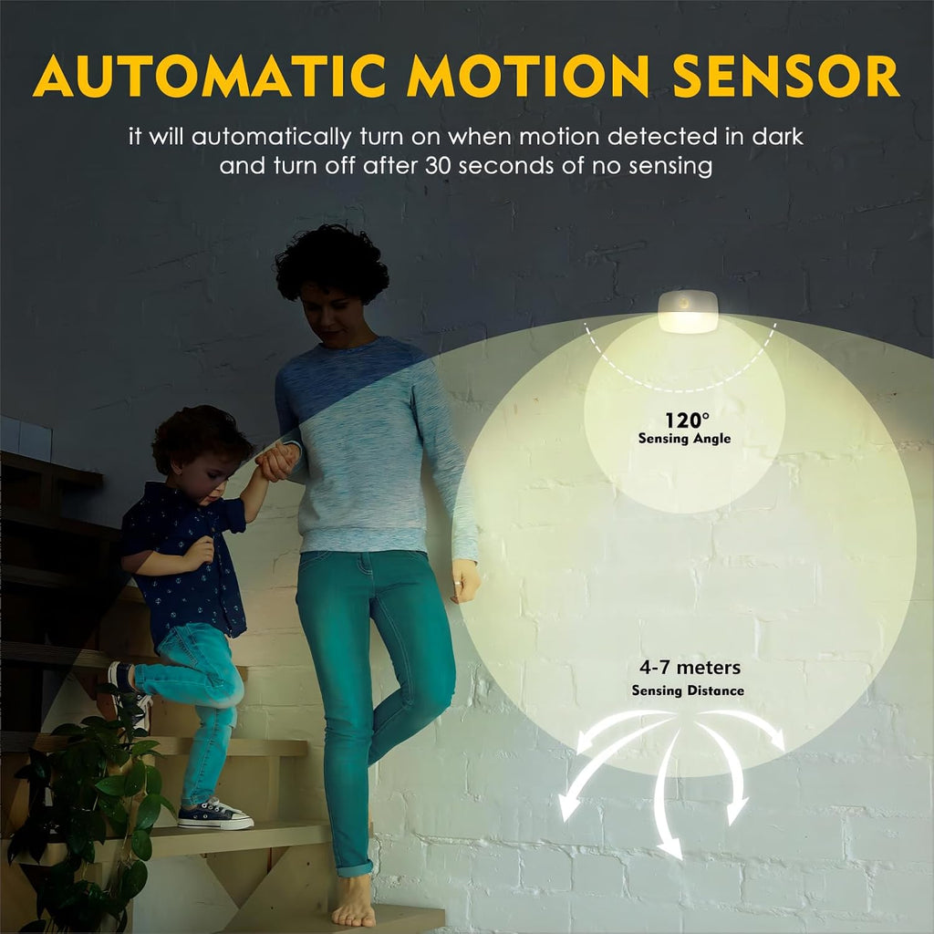 Sossi Motion Sensor Night Light Plug in 4 Pack,10-60Lm Stepless Dimming,3 Light Modes with Memory, Smart Night Lights Plug Into Wall…