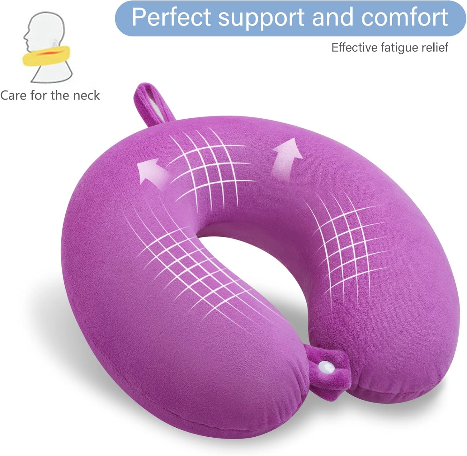 Gosider Travel Pillow Comfortable Neck Pillow U Shape Memory Foam Support Neck and Head Portable Travel Neck Pillow Suitable for Airplane,…