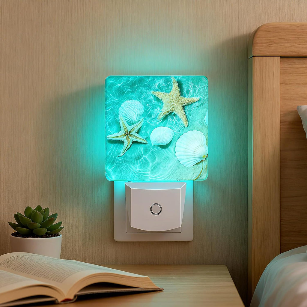 Caifujiqi Night Light Plug-in Dusk to Dawn Smart Sensor White Led Nightlight for Bedroom Bathroom Kitchen Hallway Stairs Energy Efficient D…