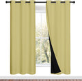 Nicetown Paler Yellow Full Shade Curtain Panels, Pair of Energy Smart & Noise Blocking Out Blackout Drapes for Dining Room Window, Thermal…