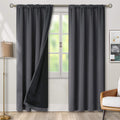 BGment Grey Blackout Curtains 84 Inch Length 2 Panels Set for Bedroom, 100% Room Darkening Thermal Insulated Dark Curtains for Living…