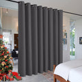 Rybhome RYB HOME Gift Gray Room Divider Screen Partition, Energy Smart Modern Blackout Privacy Curtain Panel Heavyweight for Patio Door/Bea…