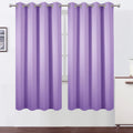 Lemomo Lavender Thermal Blackout Curtains/52 x 72 Inch/Set of 2 Panels Room Darkening Curtains for Bedroom 72 Inch silver