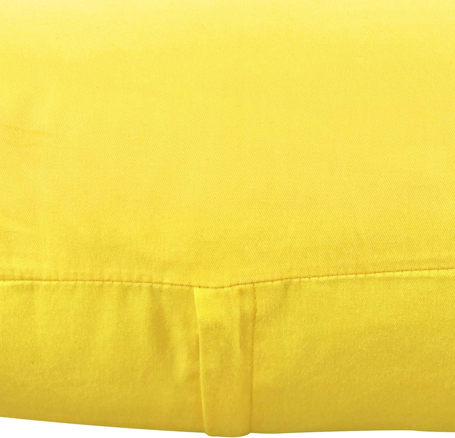 Thmyo 4-Pack 100% Cotton Comfortable Solid Decorative Throw Pillow Case, Thmyo Square Cushion Cover Pillowcase Sublimation Blank Pillow Cove…