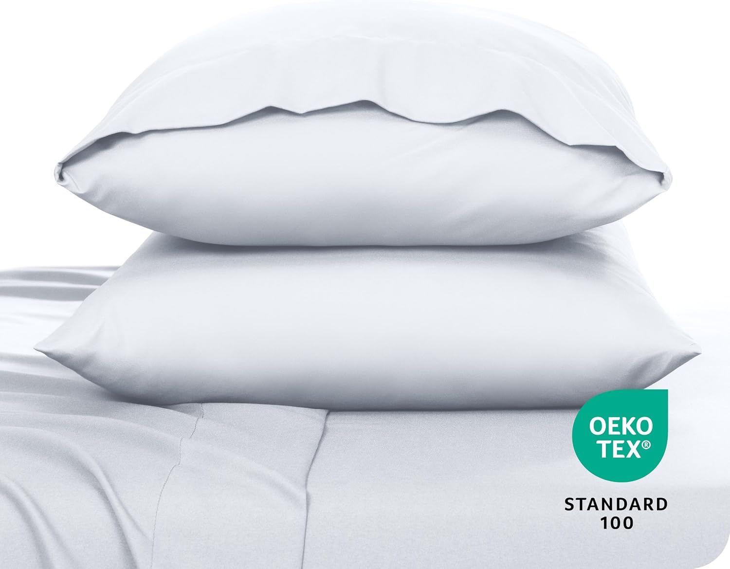 BareHome Bare Home Microfiber Pillow Cases - King 20x40 - Cooling Pillowcases - Double Brushed - easy maintenance - Envelope Closure…