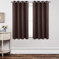 Joydeco Blackout Curtains 63 Inch Length 2 Panels Set, Thermal Insulated Long Curtains& Drapes 2 Burg, Room Darkening Grommet Drapes for Li…