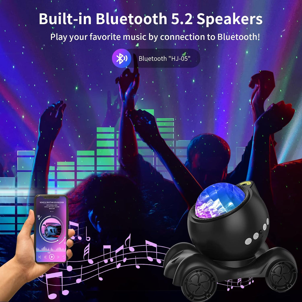 ENOKIK Northern Light Projector, Aurora Star Projector Built-in Bluetooth Speaker, White Noise Machine for Kids Adults, Galaxy Light for…