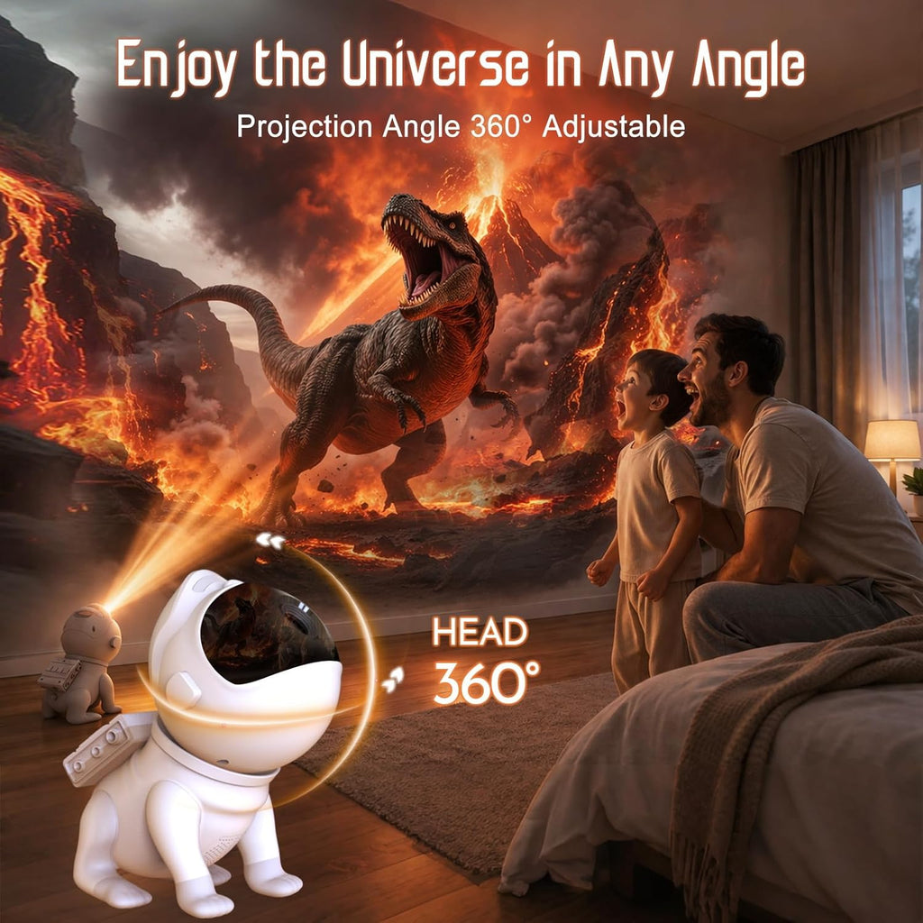 Upgraded Planetarium Projector with White Noise & Bluetooth Speaker, Astronaut Space Light Galaxy Projector for Bedroom, Ceiling Star…