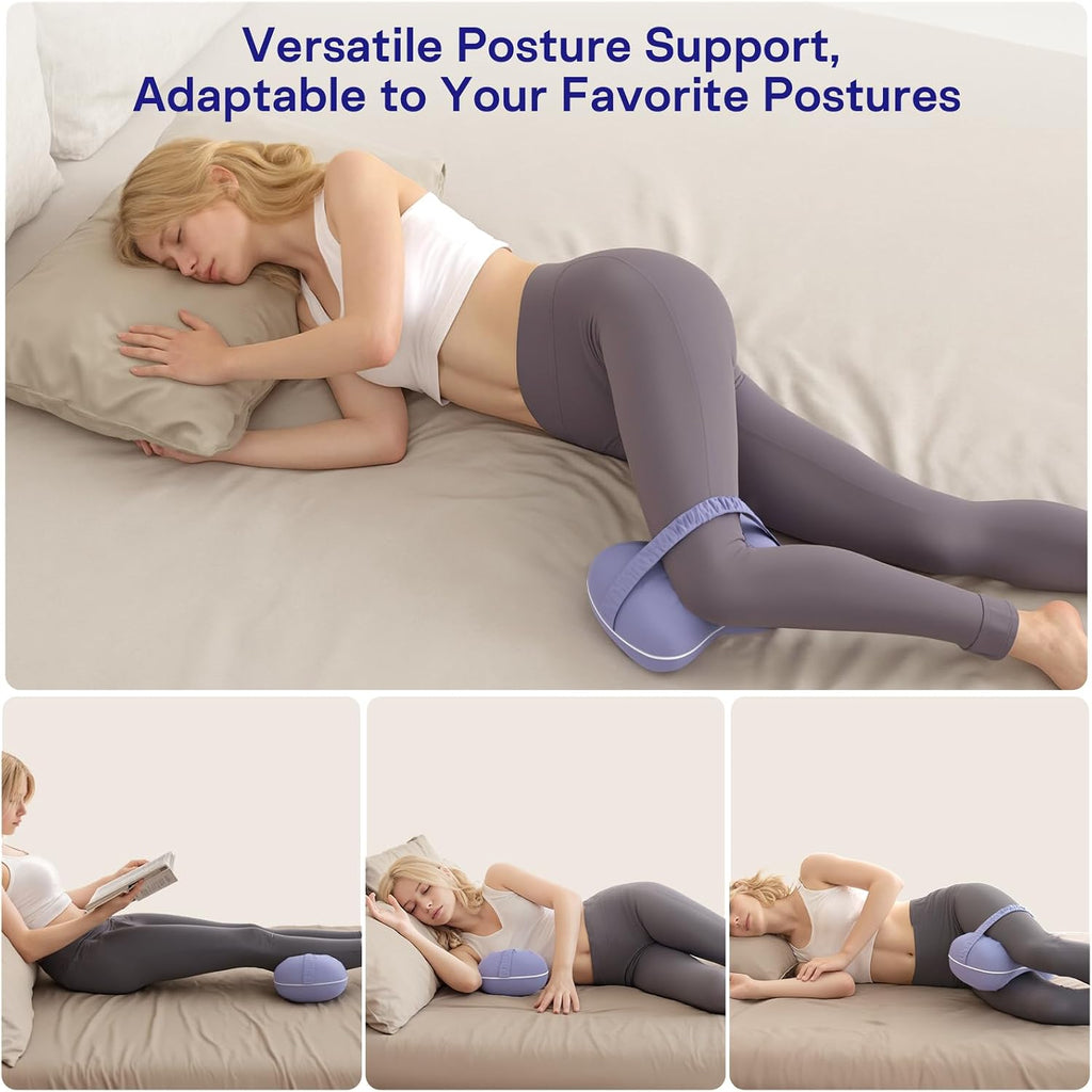 Knee Pillow for Side Sleepers - Smooth Spine Alignment Pillow, Memory Foam Knee Pillows for Back Hip Pain, Spine Aligning, Sciatica…