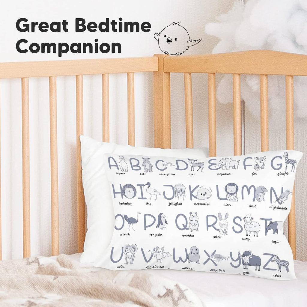 KeaBabies Toddler Pillowcase 13"x18" - Organic Cotton Toddler Pillowcase for Kids, Boys, Girls, Soft & Durable Cotton Cover for Miniature…