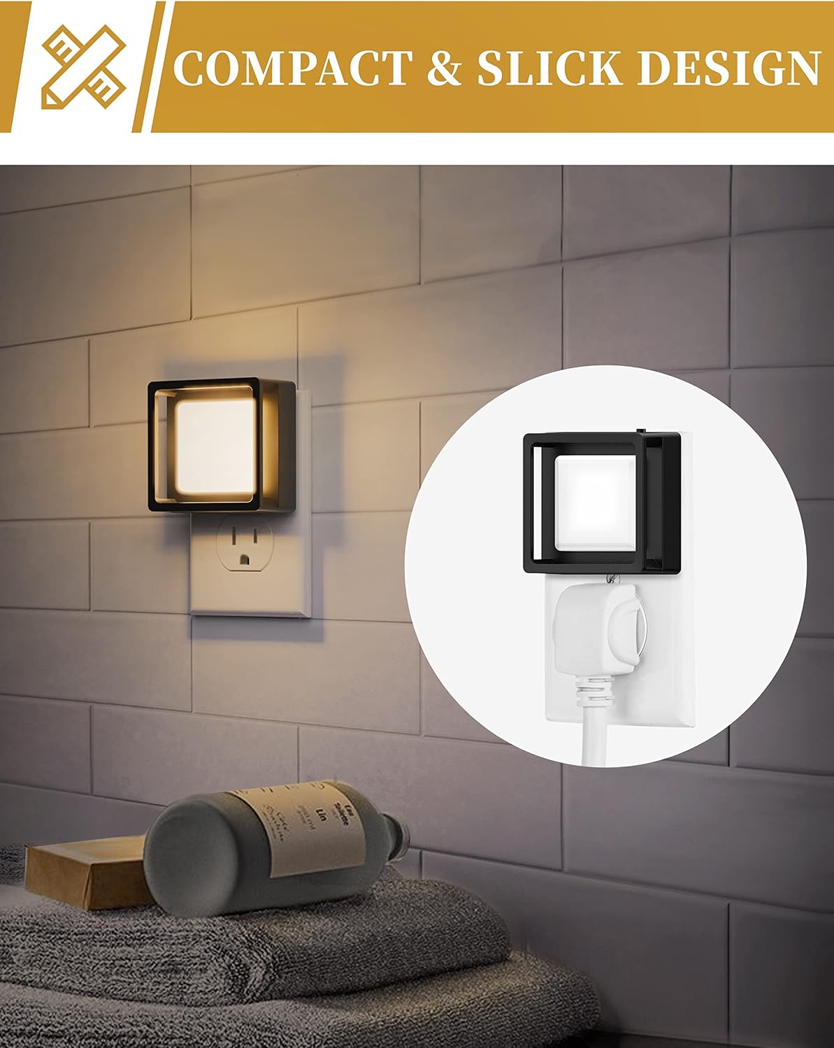 DORESshop Night Light for Kids [2 Pack], Color Changing Baby NightLight, Night Lights Plug Into Wall, Dusk to Dawn Sensor, Plug in Night…