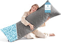 YZ HOME Long Body Pillow for Adults, Firm Body Pillow Shredded Memory Foam, Adjustable Height, Support for Side Sleeping & Pregnant…