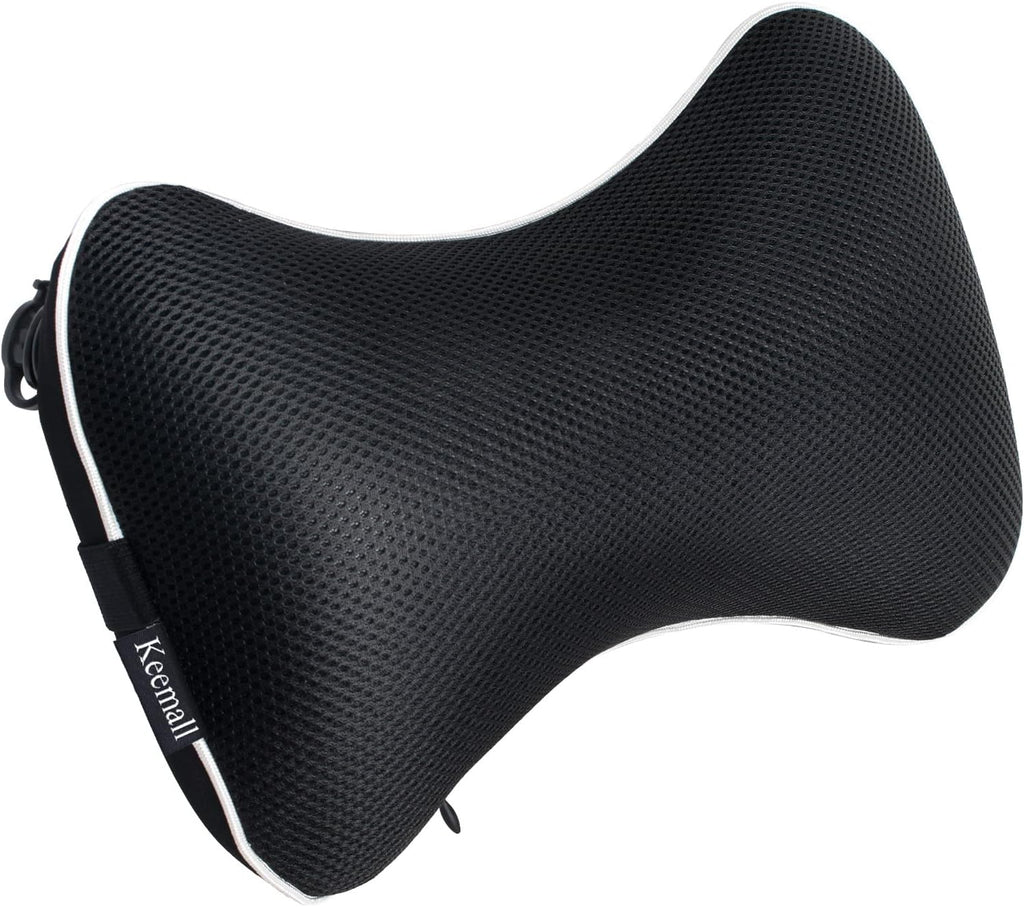 Keemall Inflatable Car Neck Pillow, Soft Headrest Inflatable Car Pillow for Driving Seat with Adjustable Strap, Comfortable Ergonomic…