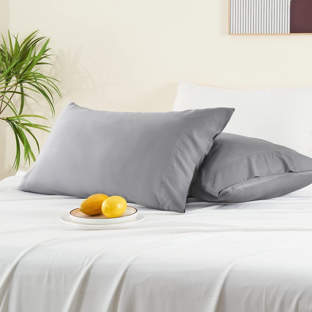 Bedelite Pillow Cases Queen Size Set of 2, Rayon Derived from Bamboo, Cooling Pillow Cases for Hot Sleepers & Night Sweats, Breathable and…
