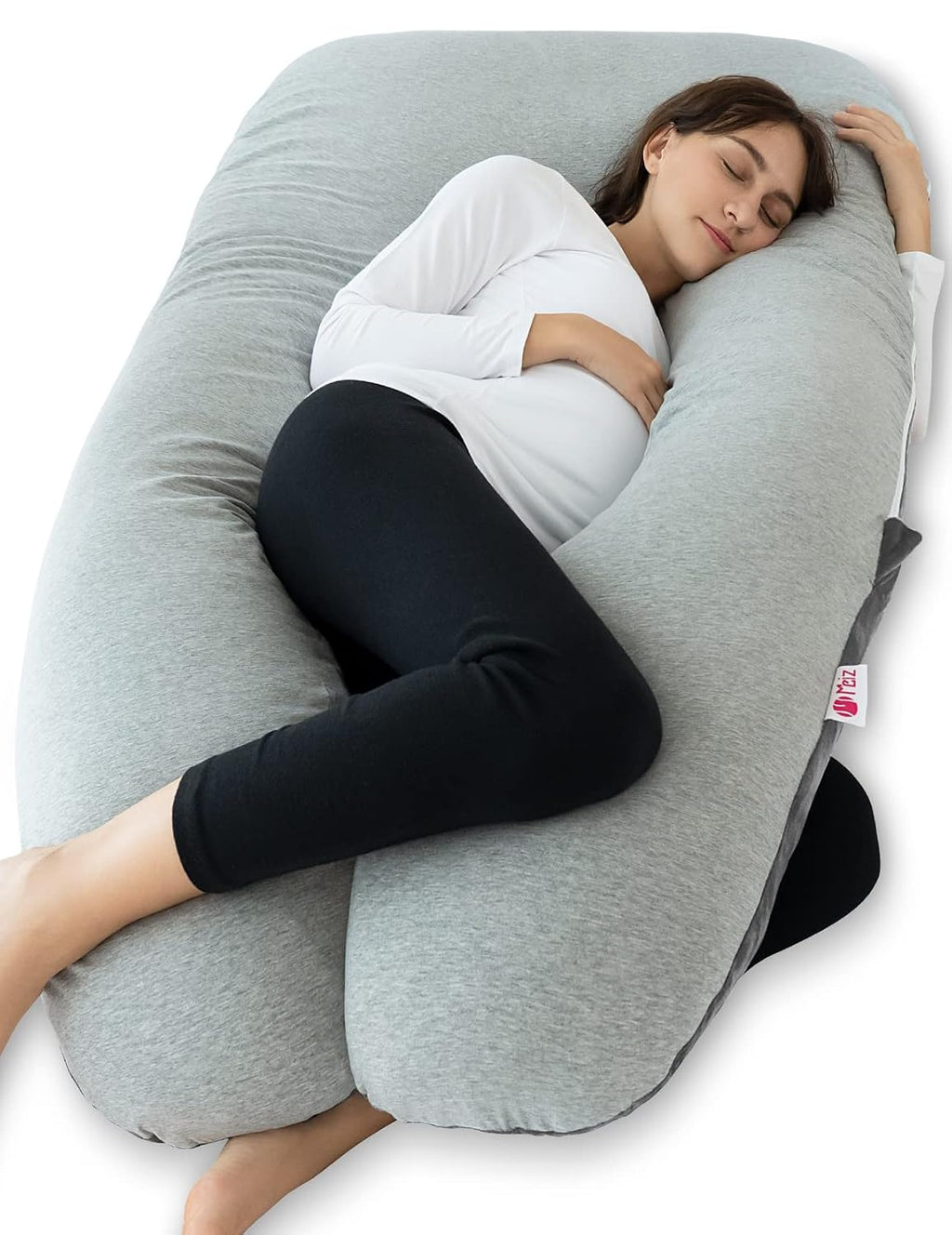 Meiz Pregnancy Pillows Cooling, Pregnancy Pillow U Shaped, Full Body Pillow and Maternity Pillow for Support Neck/Back/Legs with Pregnancy…