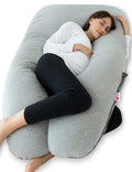 Meiz Pregnancy Pillows Cooling, Pregnancy Pillow U Shaped, Full Body Pillow and Maternity Pillow for Support Neck/Back/Legs with Pregnancy…