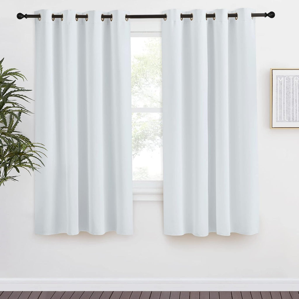 NICETOWN Room Darkening Window Curtain Panel, 55x68 inches, 1 Pack, Cloud Grey Color, Solid Thermal Insulated Blind Privacy Drape for…