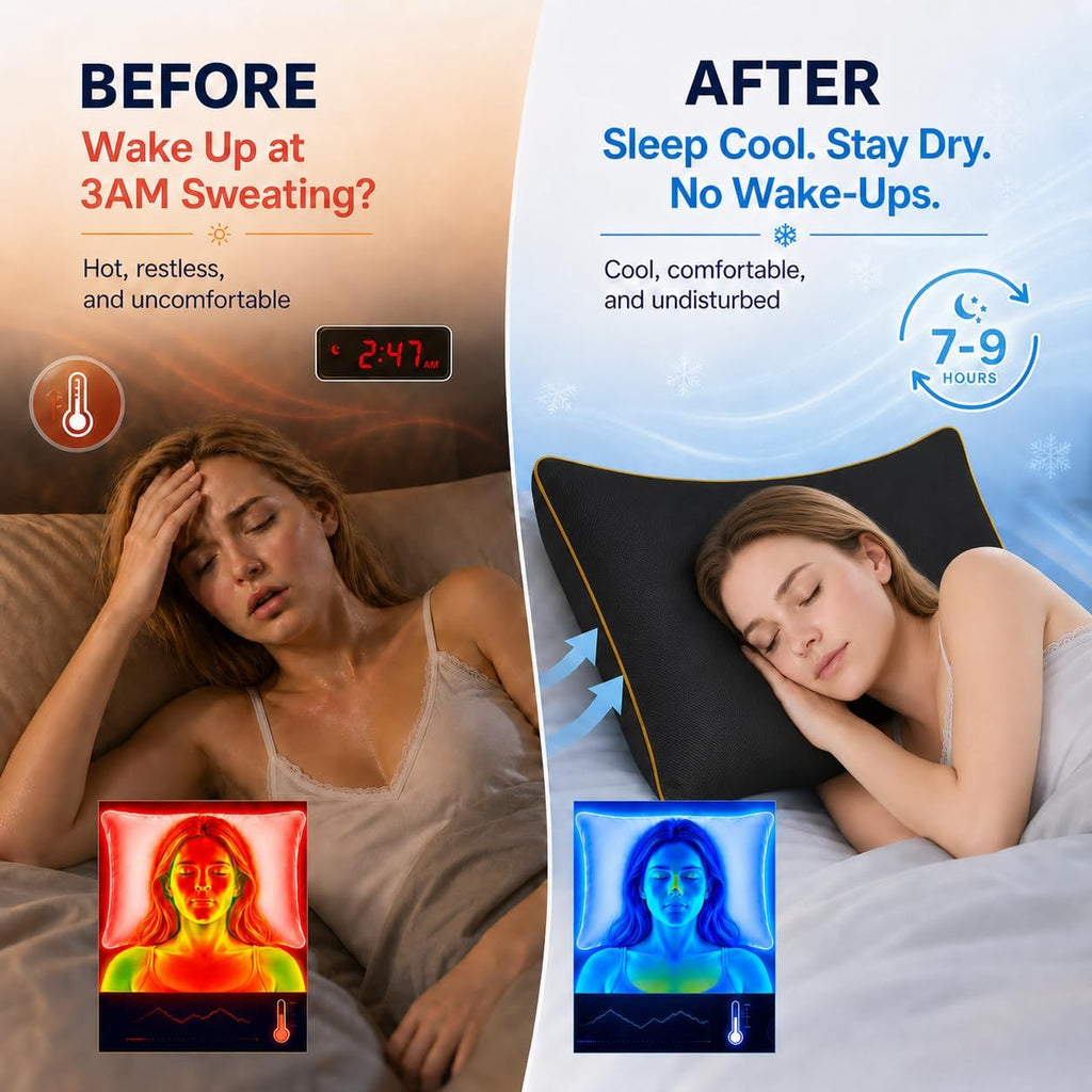 Cieltown Cooling Pillow Cases for Hot-Sleepers: Q-Max ≥0.4 Nylon Spandex Cool-to-Touch for Night Sweats - Waffle Weave for Dry & Com…