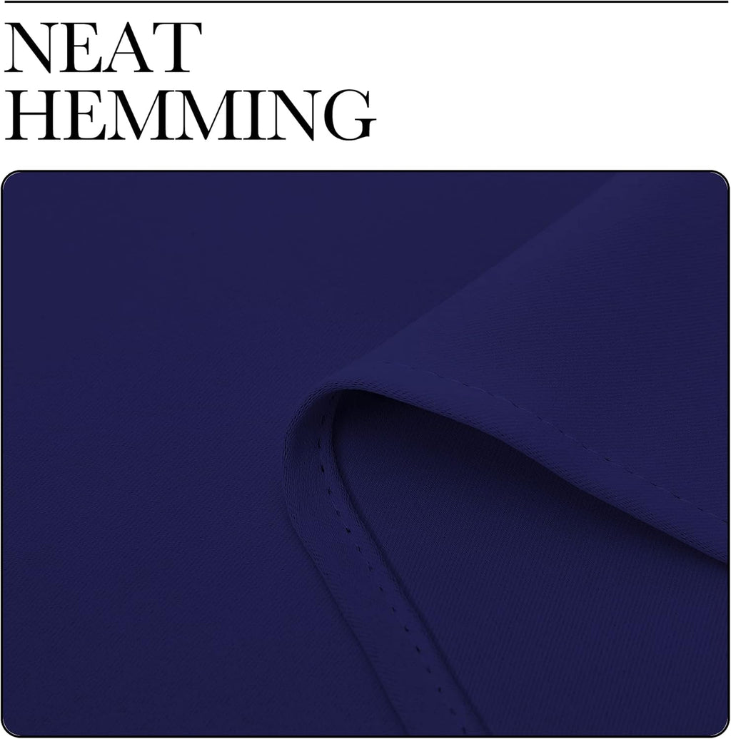 NICETOWN All Season Thermal Insulated Solid Grommet Top Blackout Curtains/Drapes/Panels for Kid's Room (Royal Blue, 2 Panels, 42 x 63 Inch)