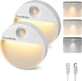 EverBrite Rechargeable Round Motion Sensor LED Night Light, Motion Activated LED Night Light with 3 Lighting Modes, Touch Control, 3…