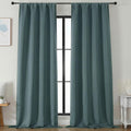 Simplebrand Ava Blackout Curtains for Patio 108 Inches Long 2 Panels Set, Solid Thermal Insulated Room Darkening Rod Pocket Window Treatmen…