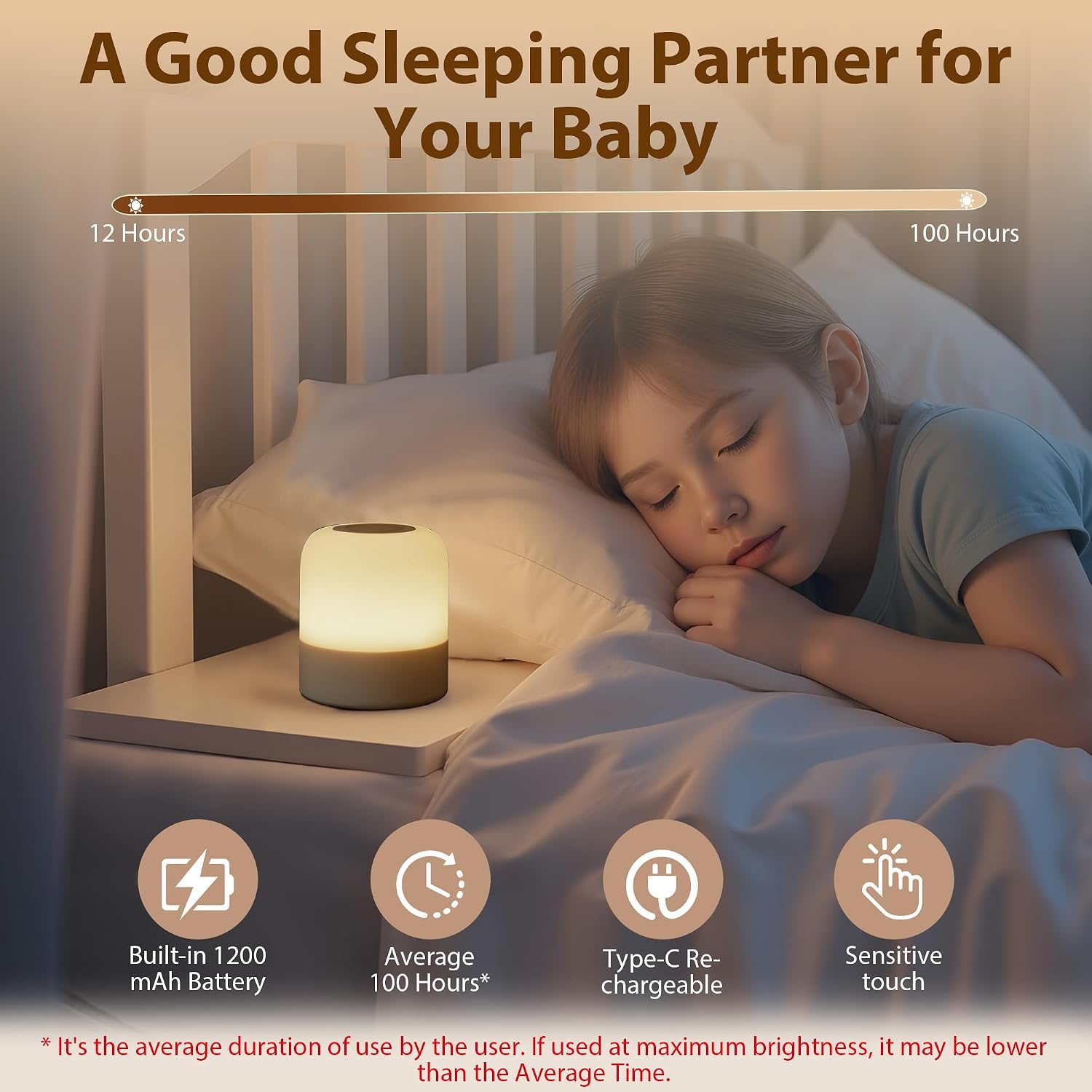 Fnmyco Portable Baby Night Light,3 Colours Egg Light for Nursery, Rechargeable Night Light for Kids, Small Cordless Table&Bedside Lamp, Eye Ca…