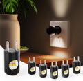 TSEXES Plug-in LED Night Lights, Dusk to Dawn Sensor,2700K, Bedroom, Hallway, Bedroom, Kitchen, Stairways, Non-Dimmable,6 Pack