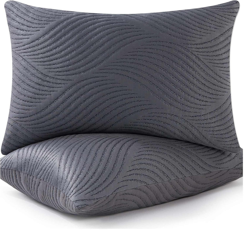 King Size Pillows Set of 2 Cooling Memory Foam Pillows for Sleeping Adjustable Medium Firm Back and Side Sleeper