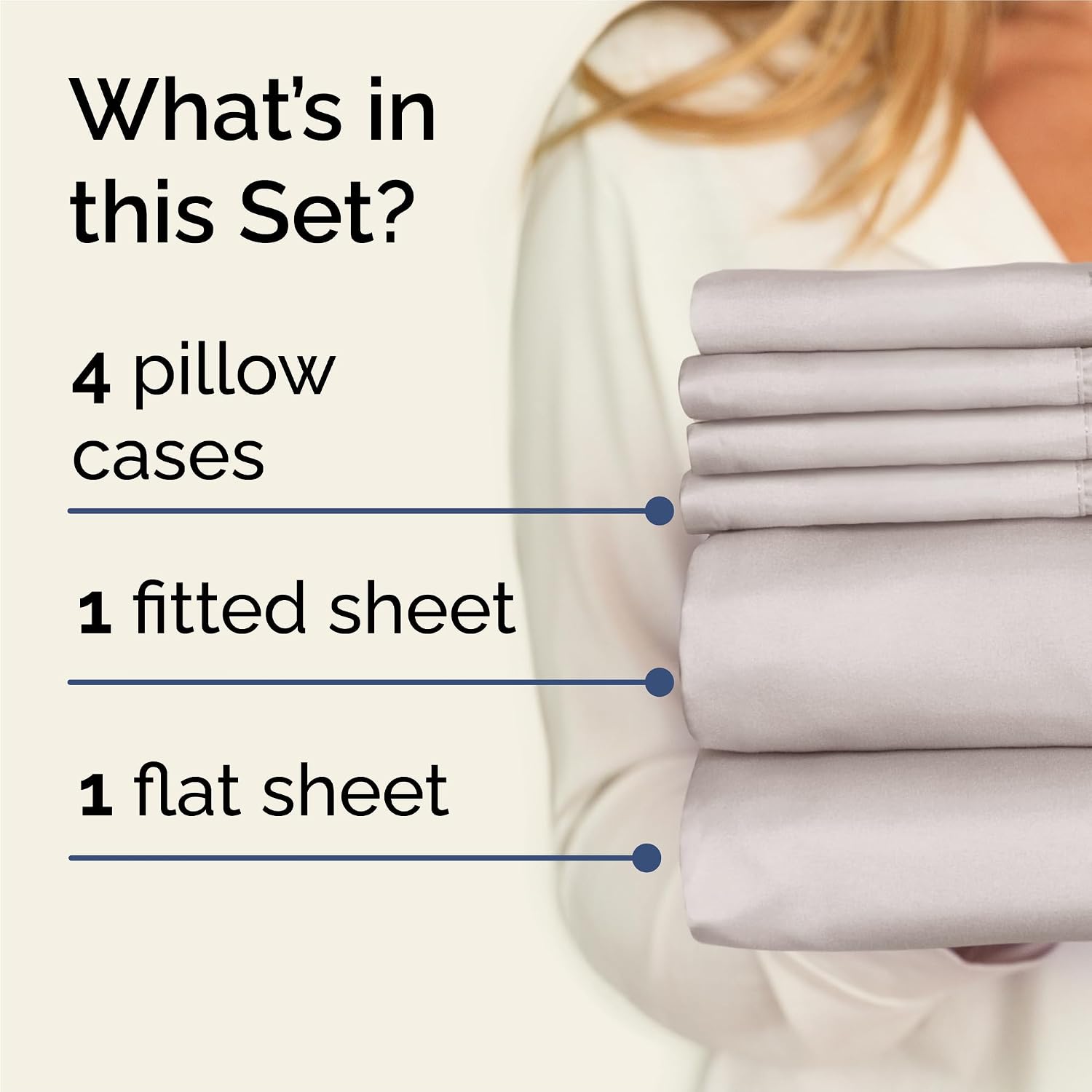 King 6 Piece Sheet Set - Comfy, Breathable & Cooling - Hotel Luxury Bedding for Women, Men, Kids, Teens & Children - 1 Flat & 1 Fitted…