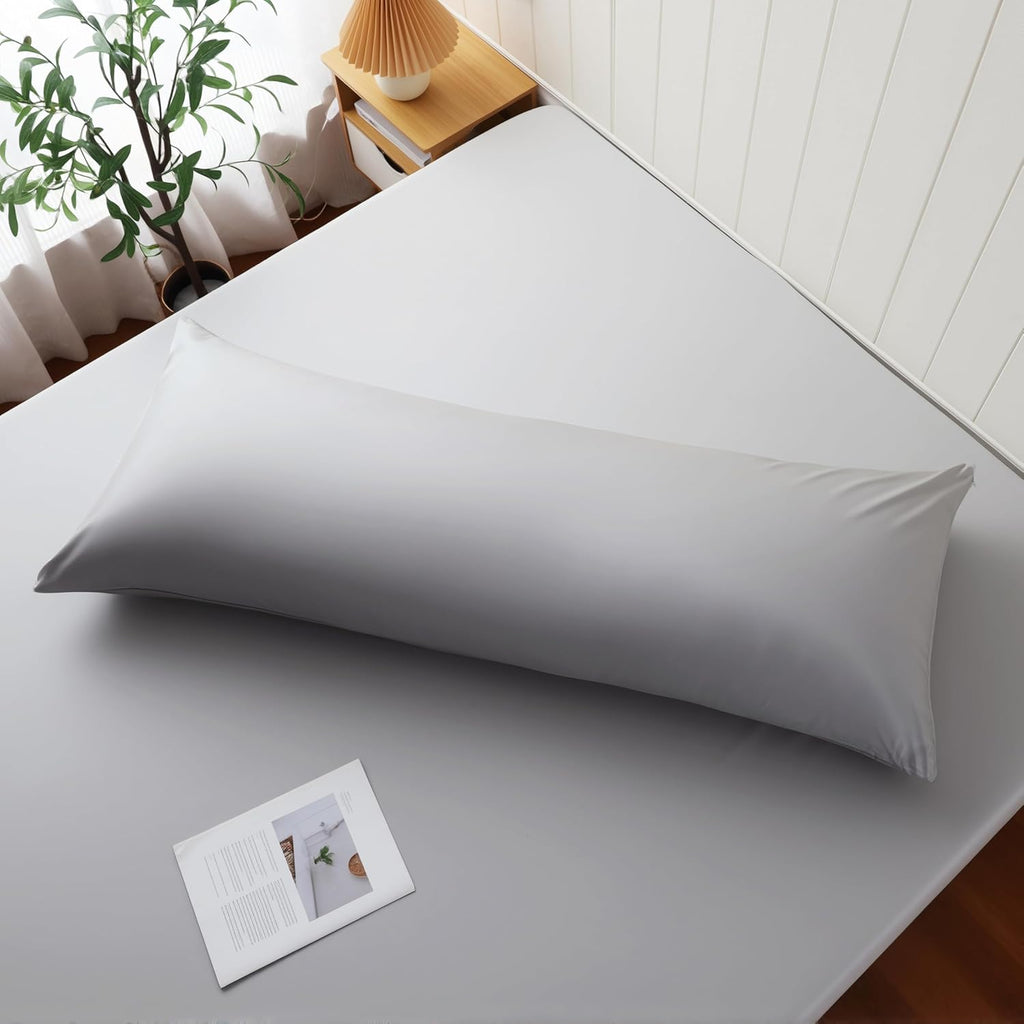 ShunjieHome Body Cooling Pillow Case, Viscose Derived from Bamboo Long Pillow Protectors, 400 TC Soft Silky Breathable Summer Body Pillowcas…