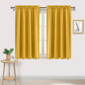 Dwcn Yellow Room Darkening Blackout Curtains - Thermal Insulated Privacy Energy Saving Window Curtain Drapes 52 x 45 inch Length, Set of 2…
