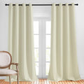 Nicetown Light Blocking Curtains and Drapes Extra Long 120" - Grommet Room Darkening Thermal Insulated Solid Grommet Window Treatment for H…