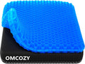 Gel Seat Cushion, Cooling seat Cushion (Super Large & Thick), Breathable Honeycomb Design Absorbs Pressure Points Seat Cushion, Gel…