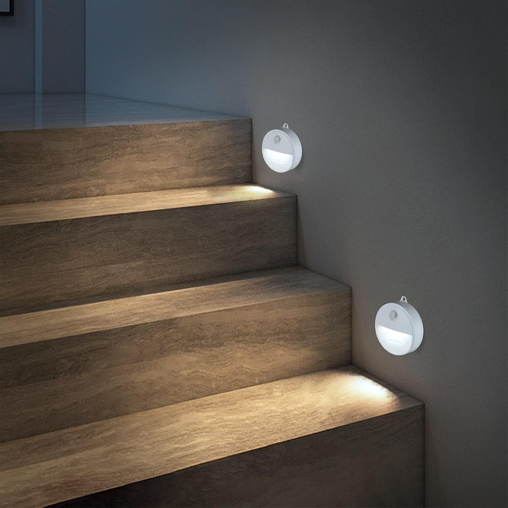 EverBrite LED Motion Sensor Night Light, Automated On & Off, Cool White Motion Activated LED Night Light for Kitchen, Bathroom, Stairs…